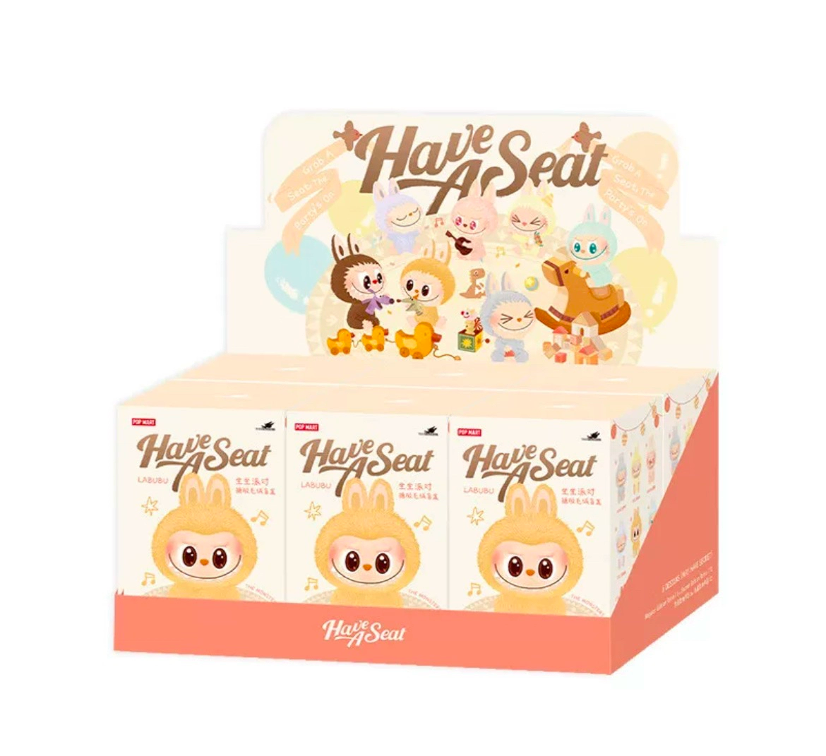 LABUBU Sit Party Vinyl Plush Pendant Blind Box Labub HaveASeat