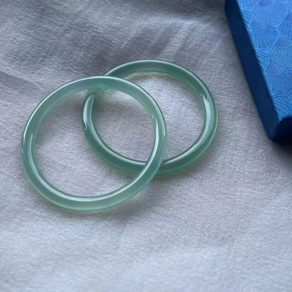 8mm Round Luxury Bracelet Korean Jewelry Women Natural Ice Jade Elegant Bracelet Fashion Accessories Holiday Gifts Free Shipping