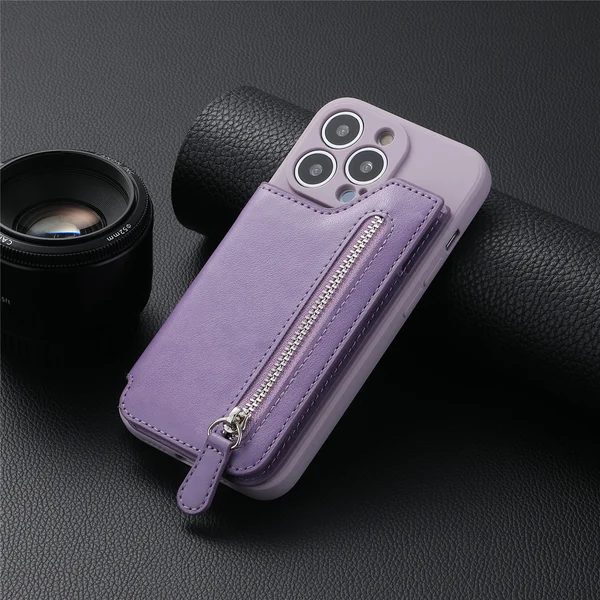 🔥Last Day Promotion-50% OFF🔥Magnetic Liquid Silicone Shell With Zipper Wallet