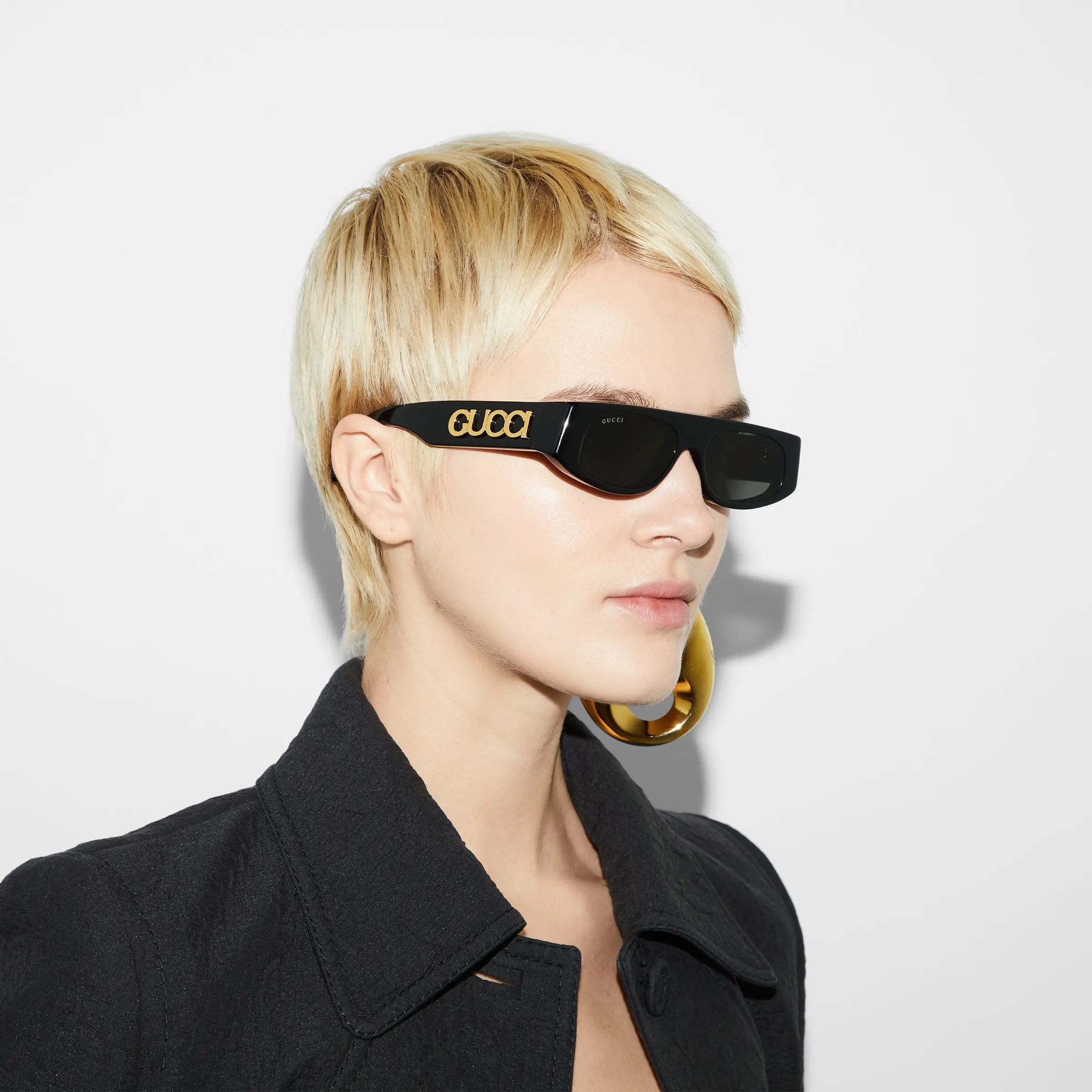 Gucci geometric frame sunglasses