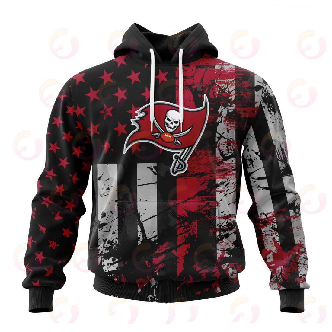 TAMPA BAY BUCCANEERS 3D HOODIE JERSEY FOR AMERICA