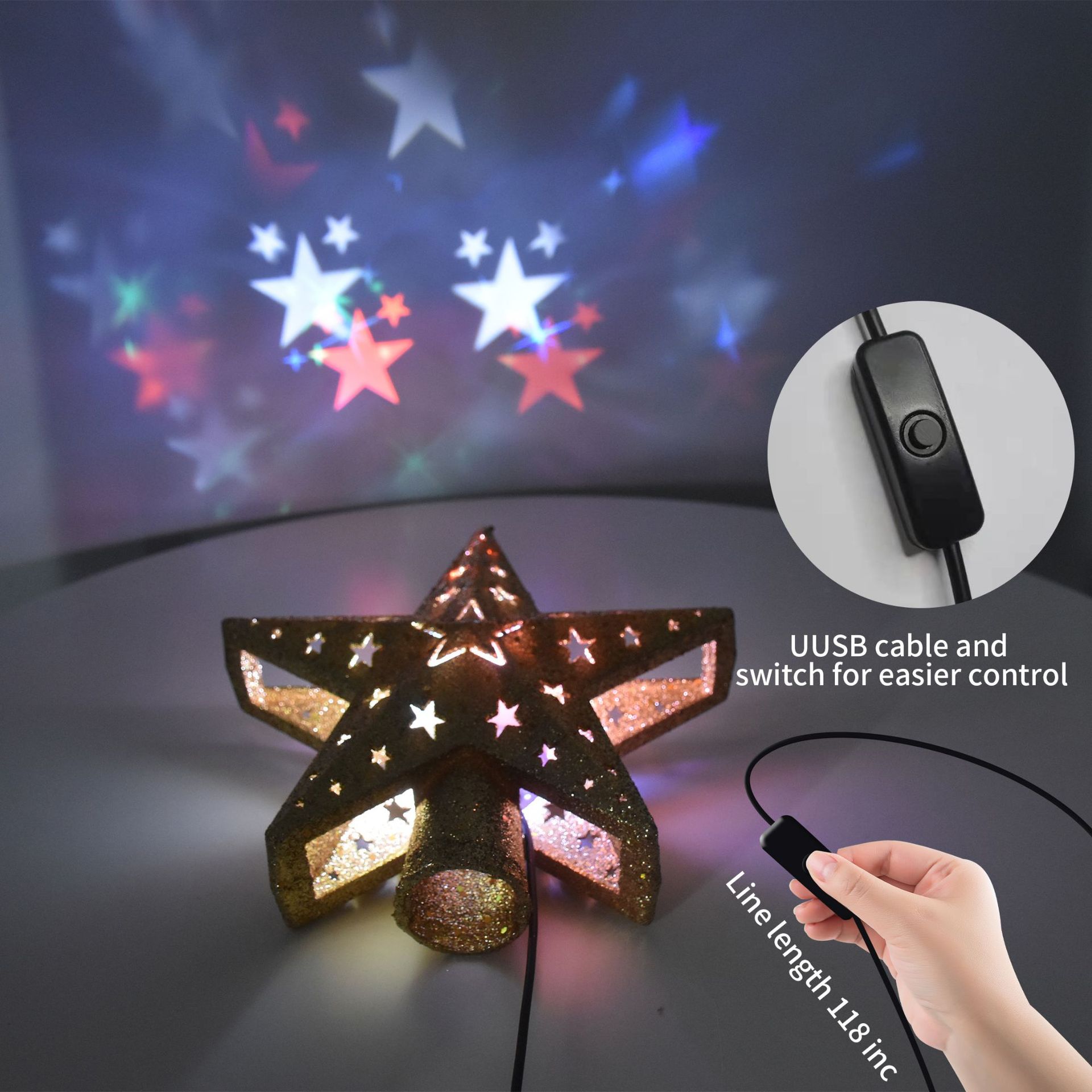 Christmas  Tree-top Decoration Light