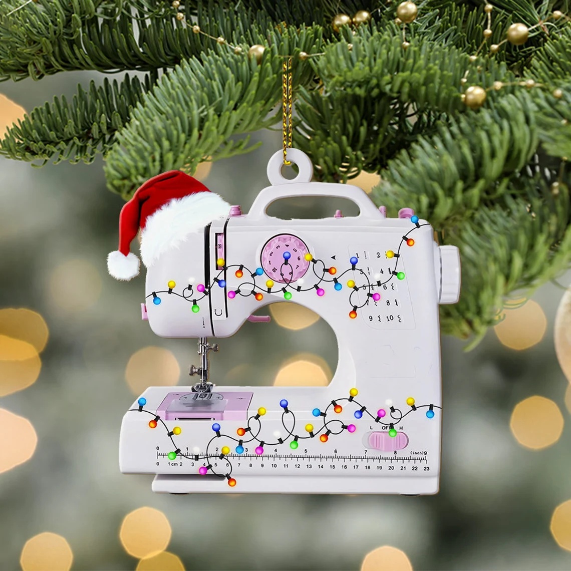 Sewing Machine Christmas Ornament