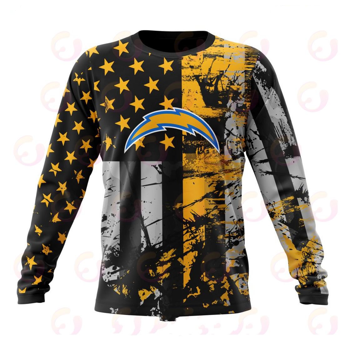 LOS ANGELES CHARGERS 3D HOODIE JERSEY FOR AMERICA