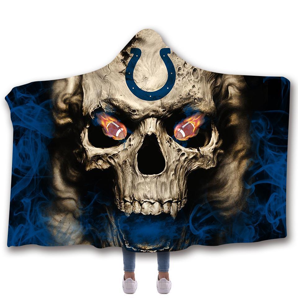INDIANAPOLIS COLTS CLASSIC 3D HOODED BLANKET