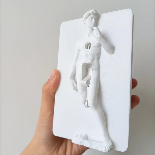 ON SALE🔥David Creative Sculpture Light Switch Wall Plate Cover-Single Toggle(5.5 in x 3.38 in)-✨Buy 3 Get 2 Free & Free Shipping