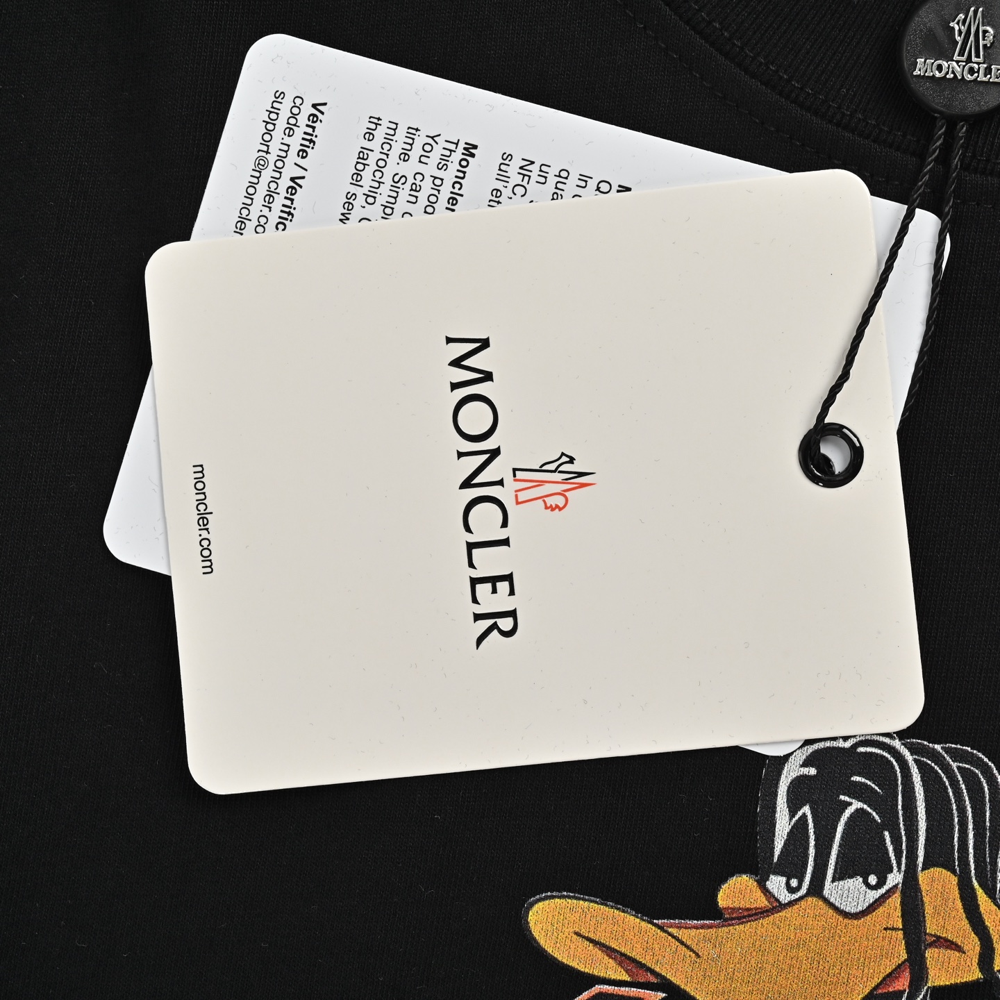 Moncler cartoon character print short sleeves