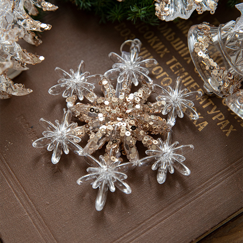 🎅2024 Christmas Promos🔥Christmas decorations sequins acrylic transparent pendant