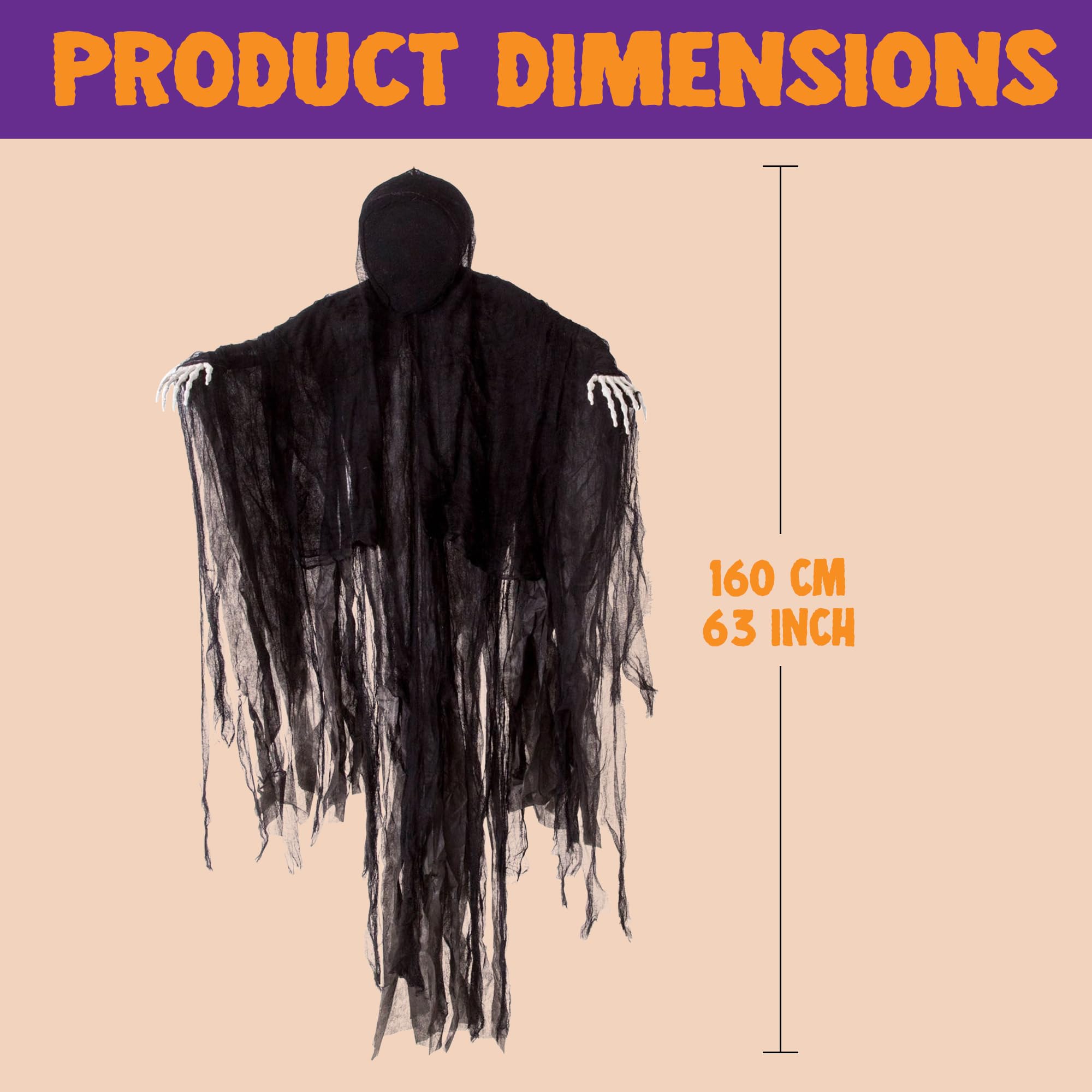💥ON SALE💥Halloween Faceless Hanging Grim Reaper Outdoor Decor💀