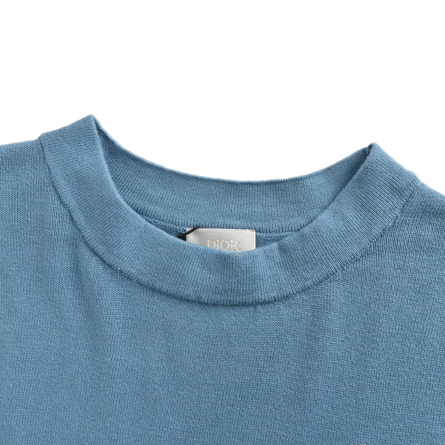Dior 25ss cat embroidered knitted short-sleeved shirt