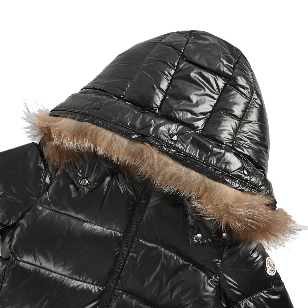 Moncler Hudson Women's Long Waist Hooded Down Jacket