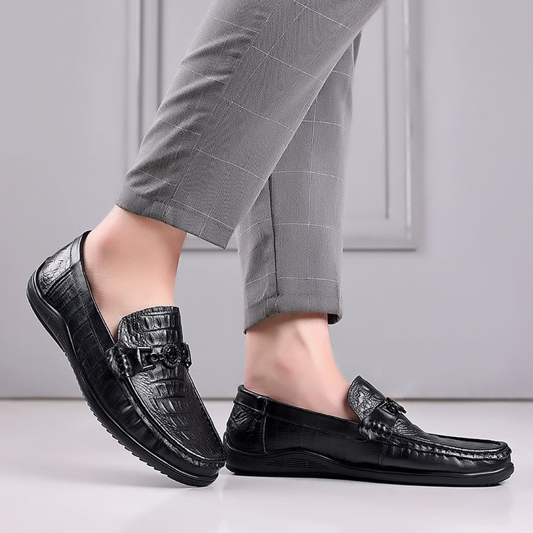 Men's Classic Crocodile Leather Shoes