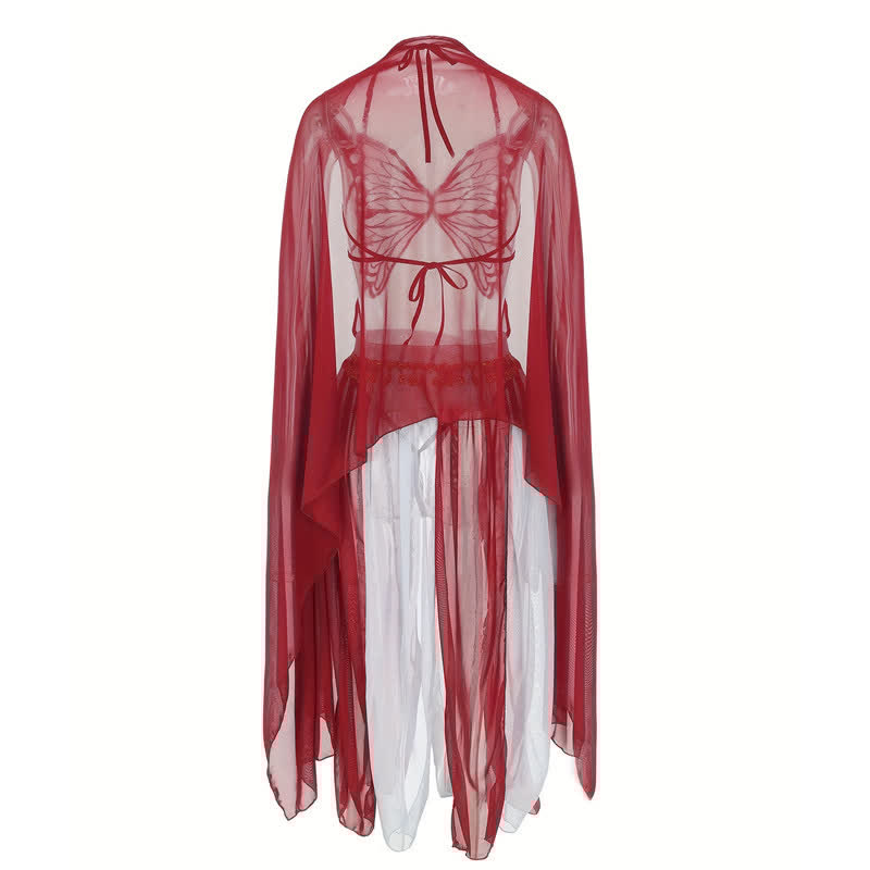 Lace-up Butterfly Lingerie Skirt Sexy