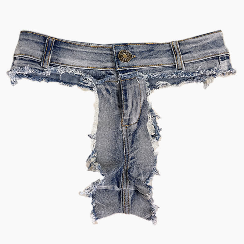 Sexy Denim G-String Lingerie