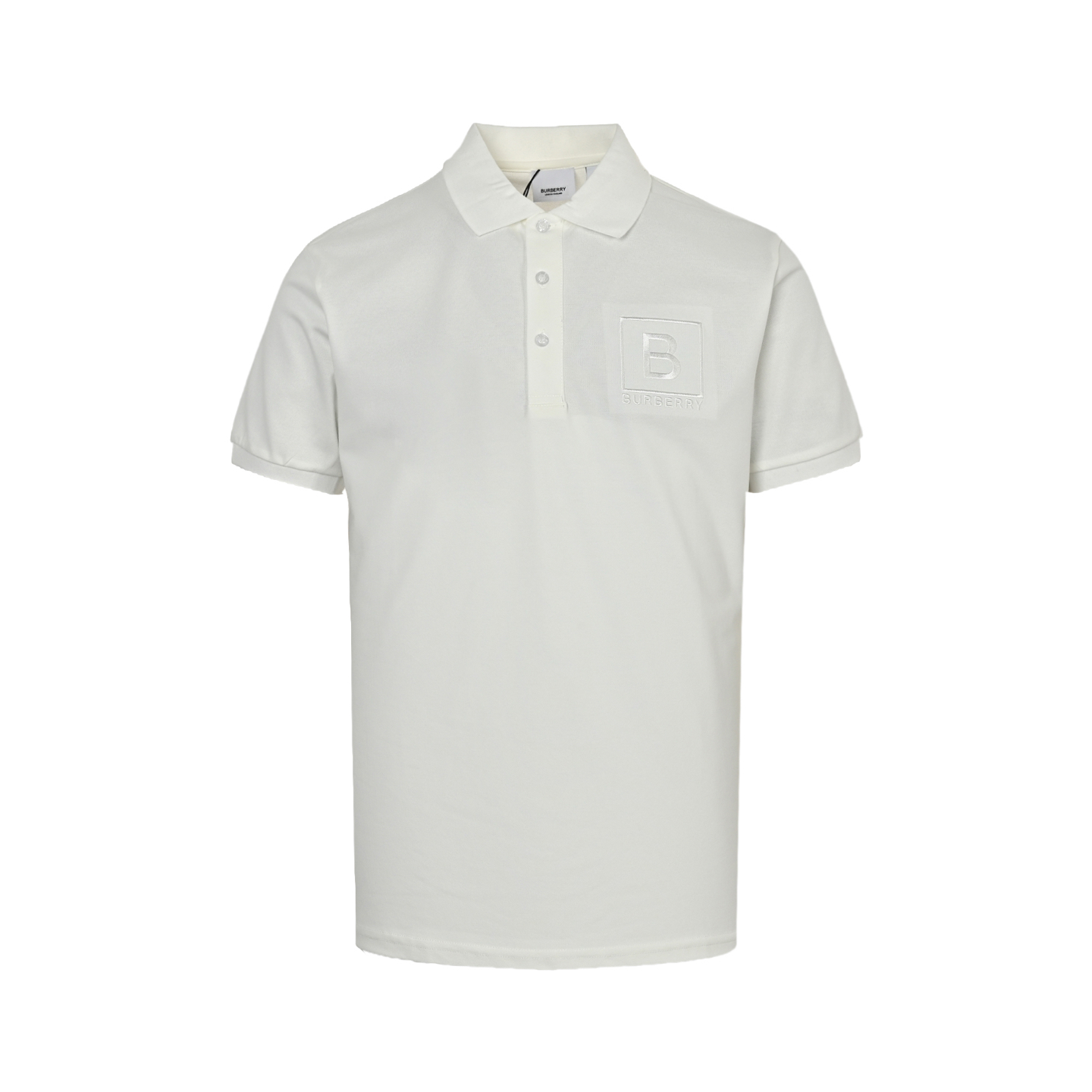 Burberry B logo embroidered Polo short sleeve
