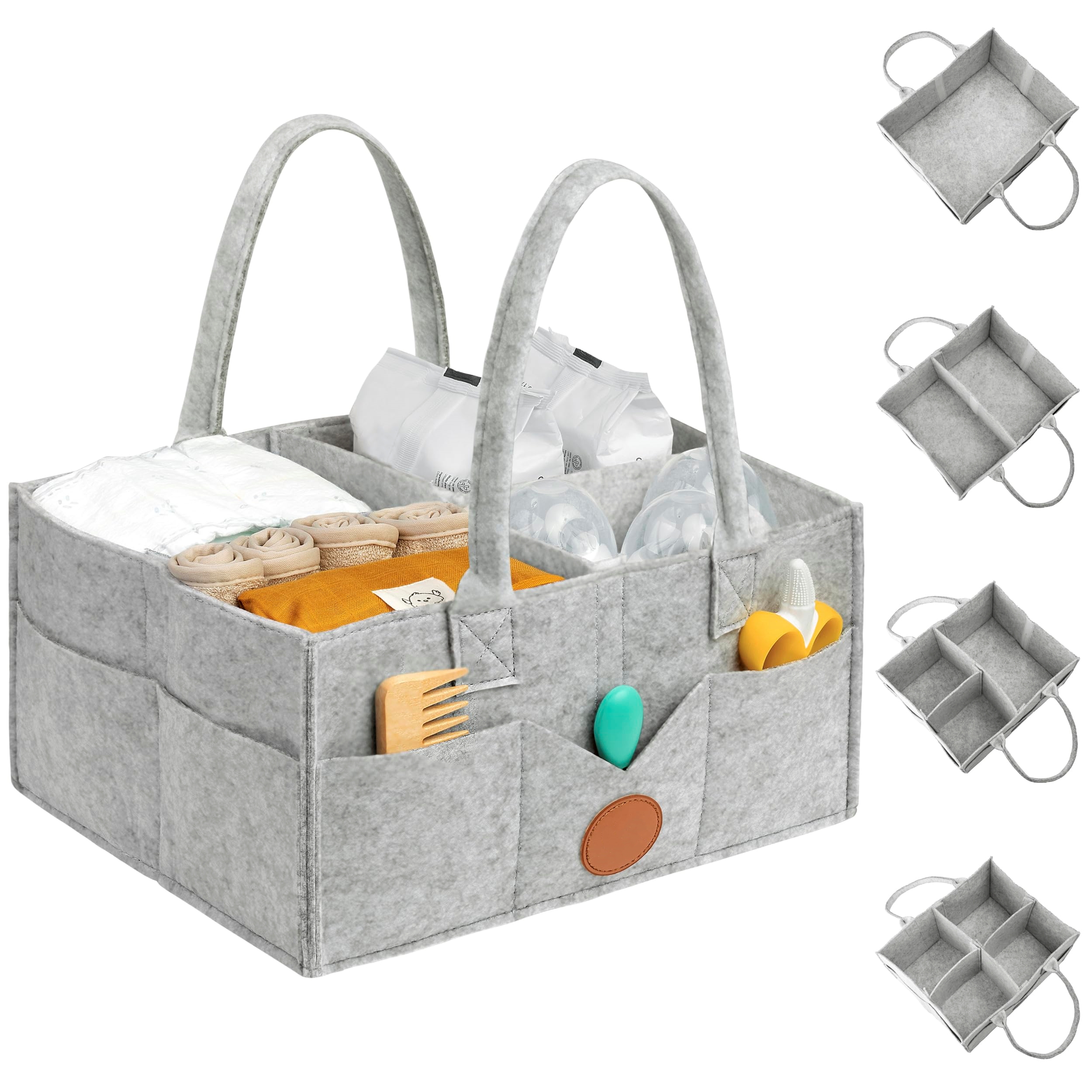 🔥Last Day 50% OFF🔥Multi-compartment Large Capacity Organizer - Diaper Caddy Organizer - Baby Organizer for Nursery