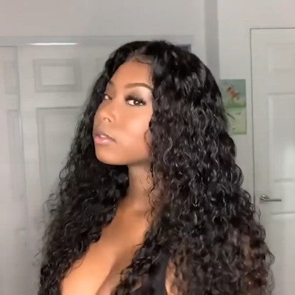 Special 50% OFF | Water Wave Wigs Pre Plucked Natural with Baby Hair Wig for Black Women