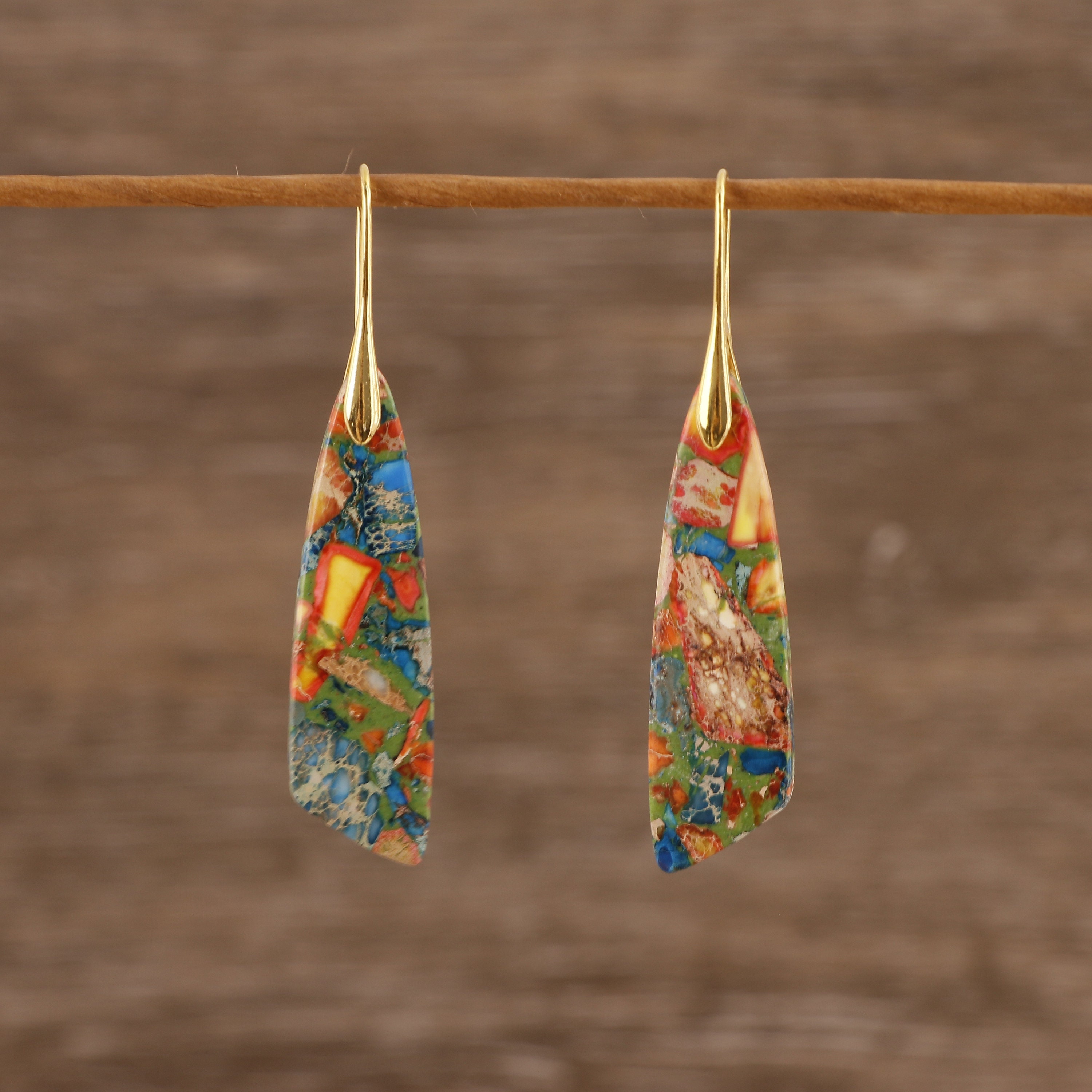 Sea Sediment Drop Earrings