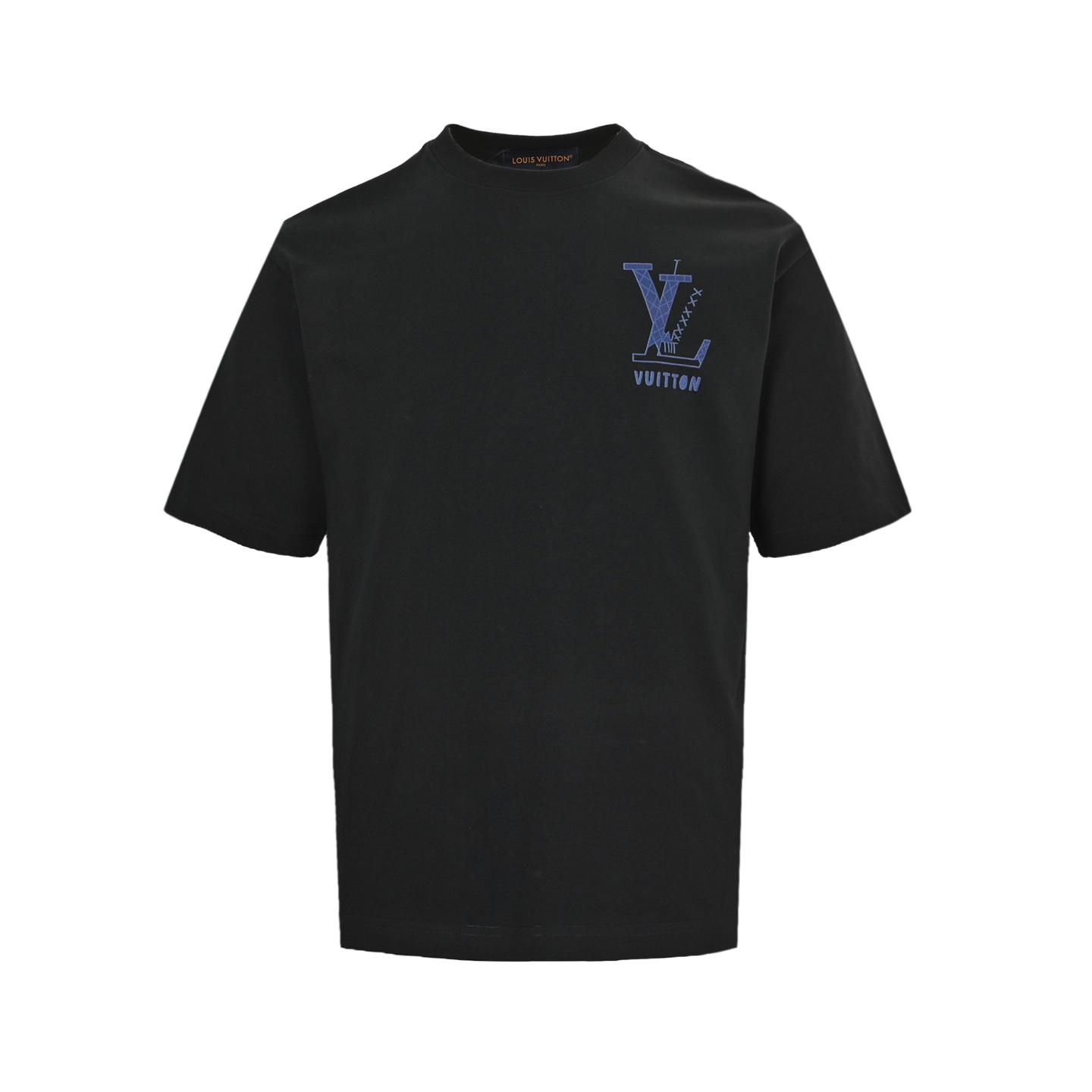 Louis Vuitton 25ss short sleeve with creative logo print on the back