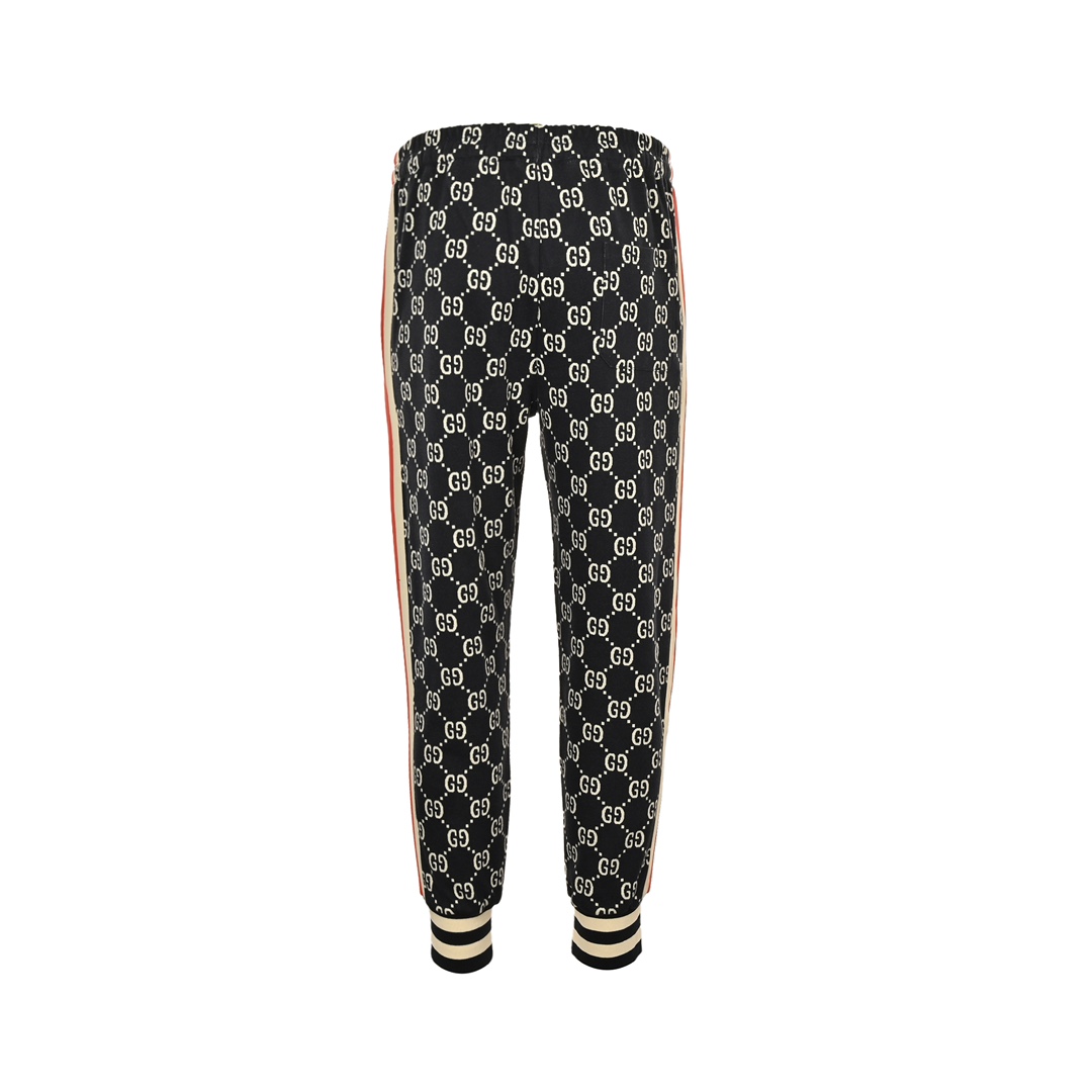 Gucci classic jacquard logo print trousers