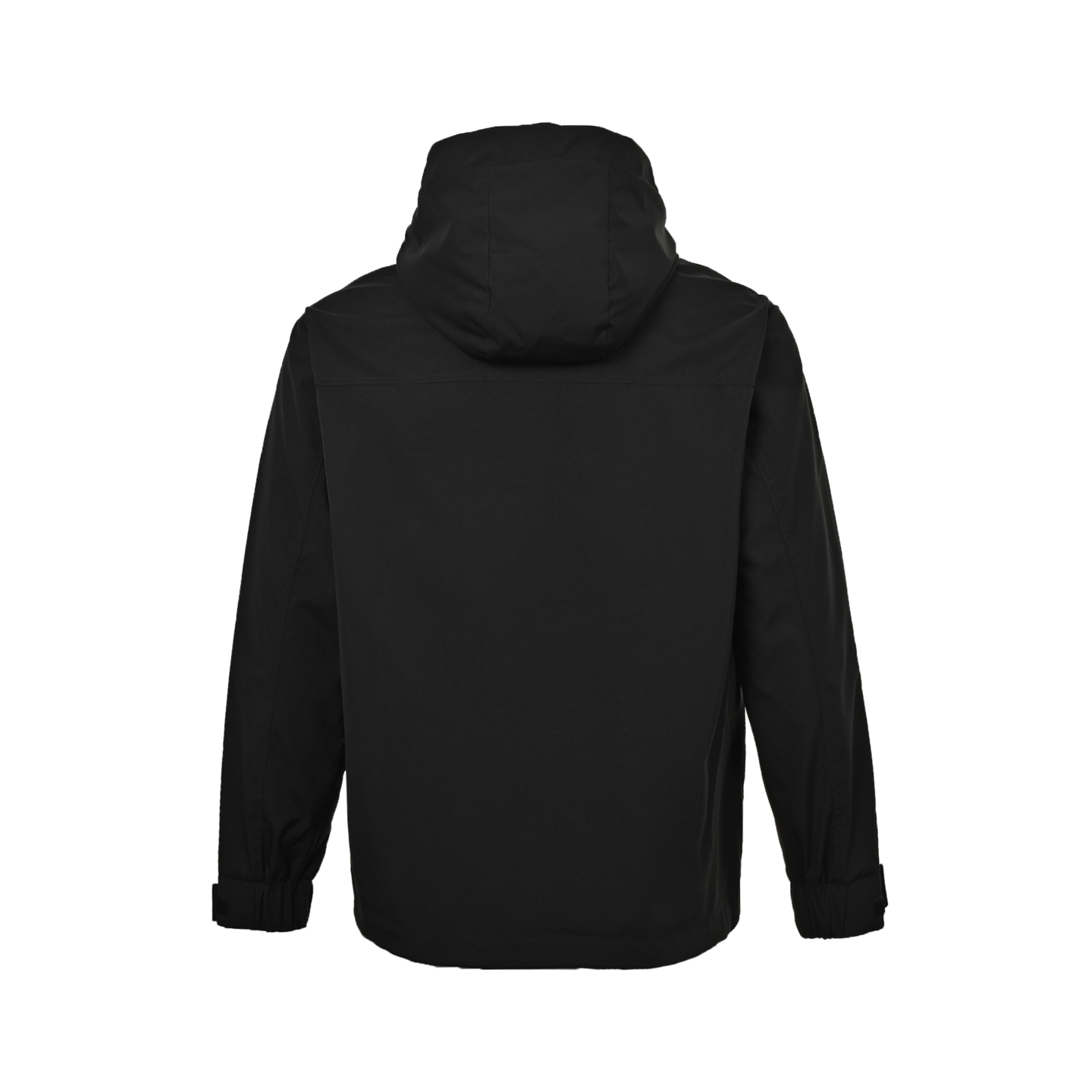 Prada 25ss metal triangle logo laminated zipper jacket