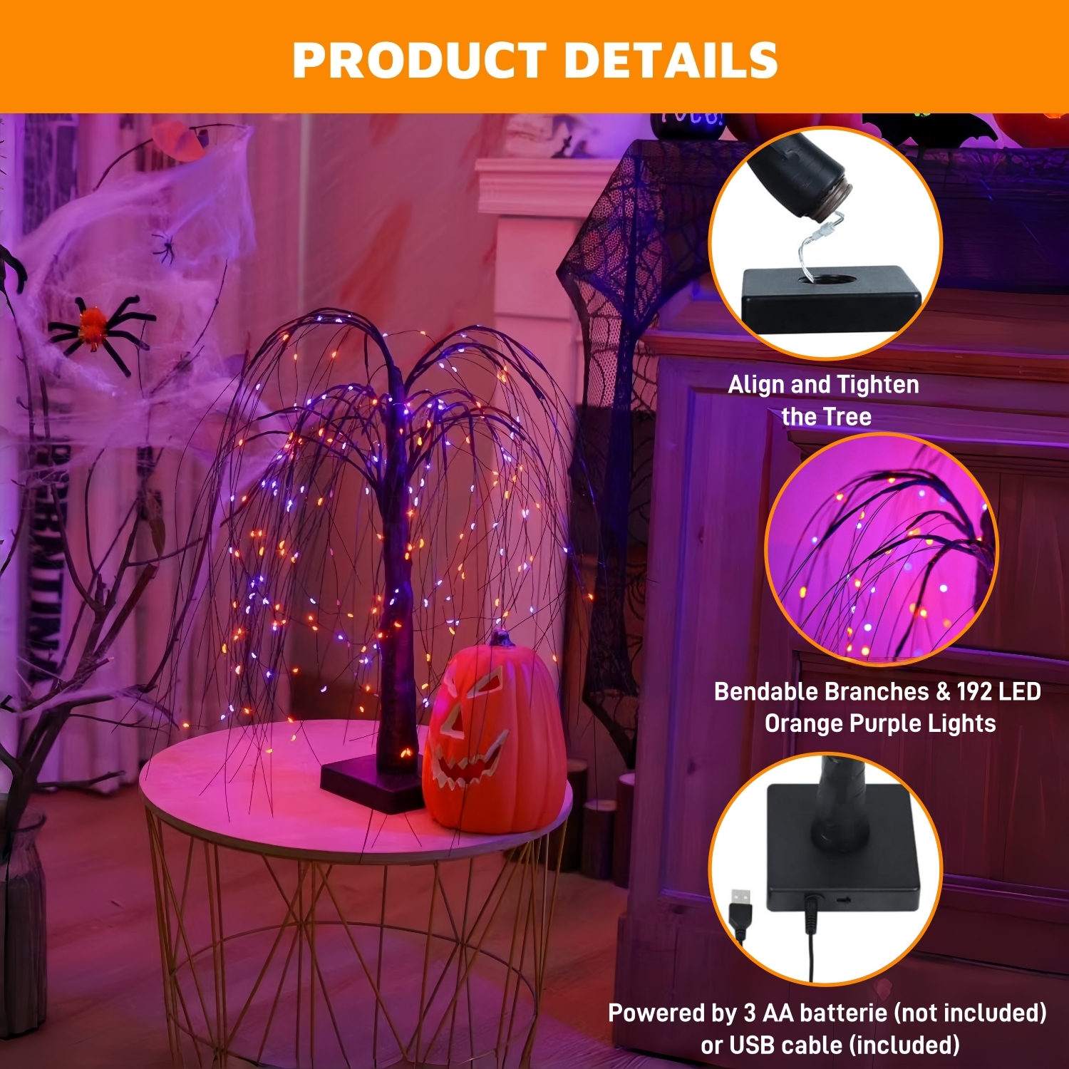 🔥Last Day 50% OFF🔥Halloween Willow Tree Lights