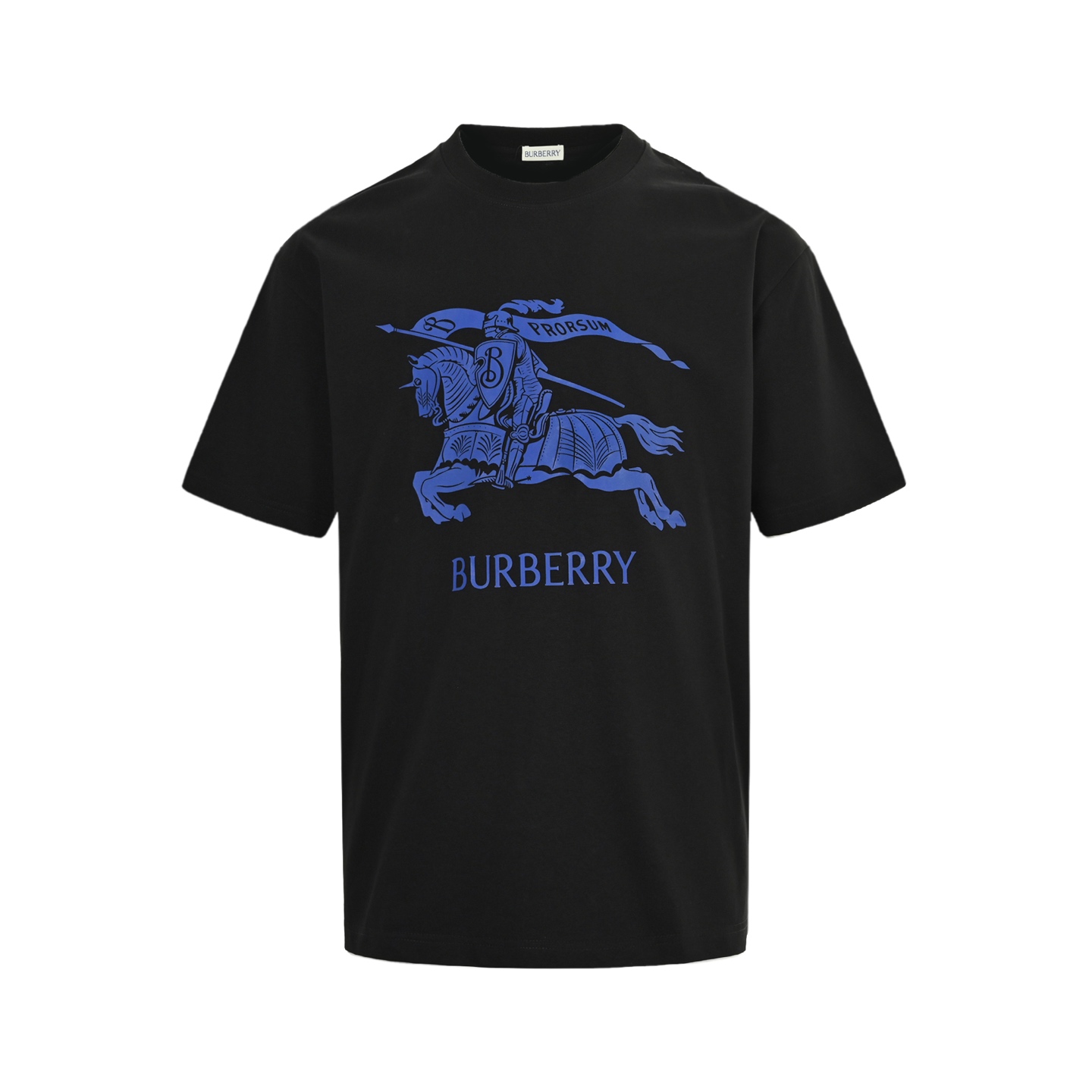 Burberry 25ss blue warhorse print short sleeve