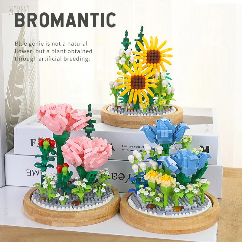 Flowers Bouquet Building Blocks Set