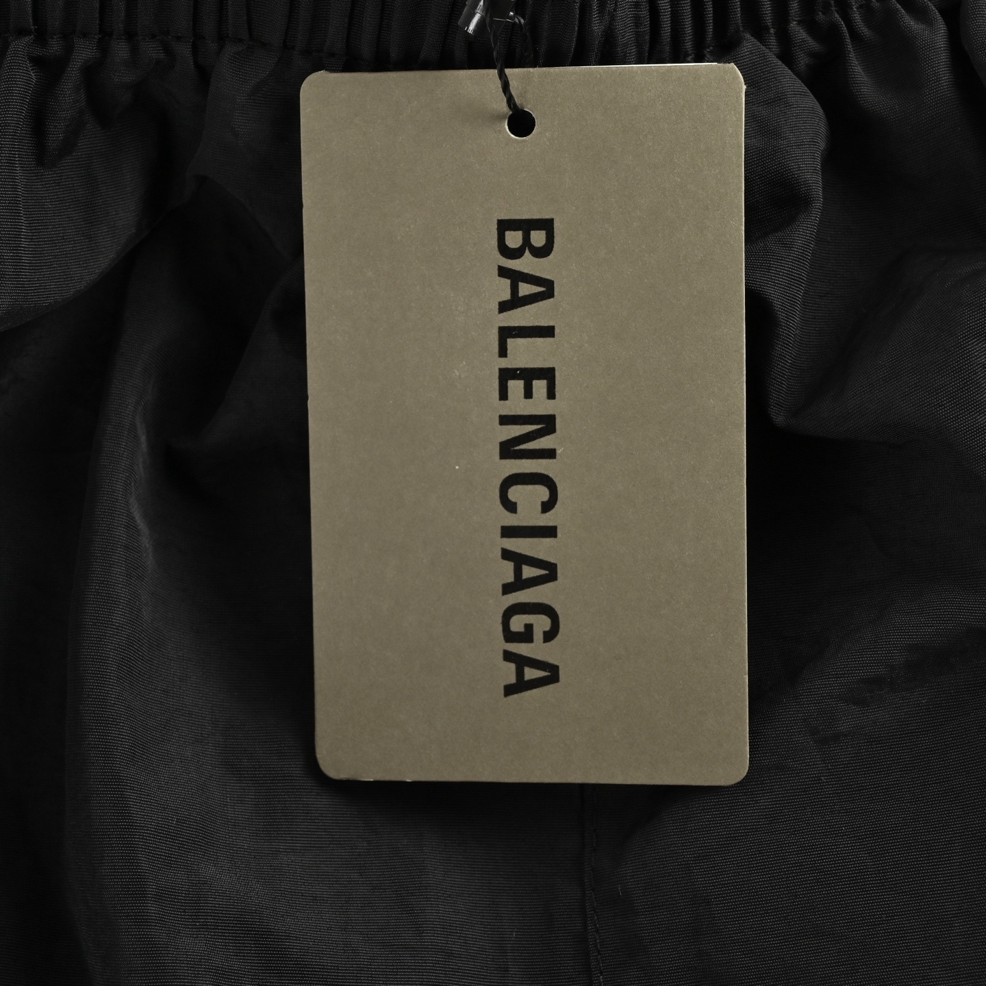 Balenciaga 25Fw half-circle embroidered white striped tracksuit trousers
