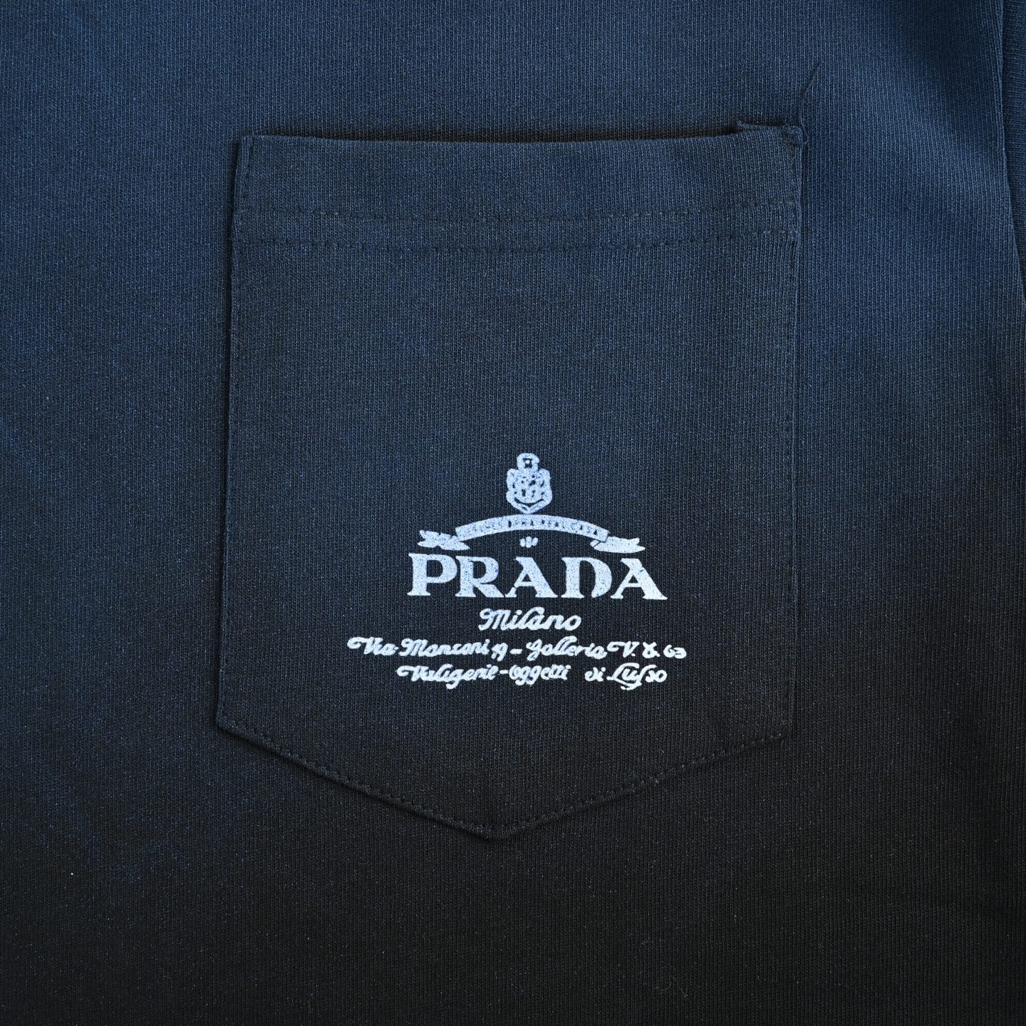 Prada 25ss pocket print gradient short sleeve