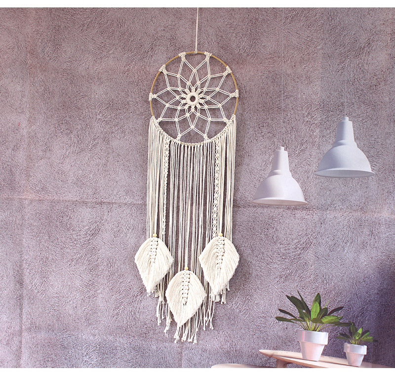 Cotton rope woven wall hanging