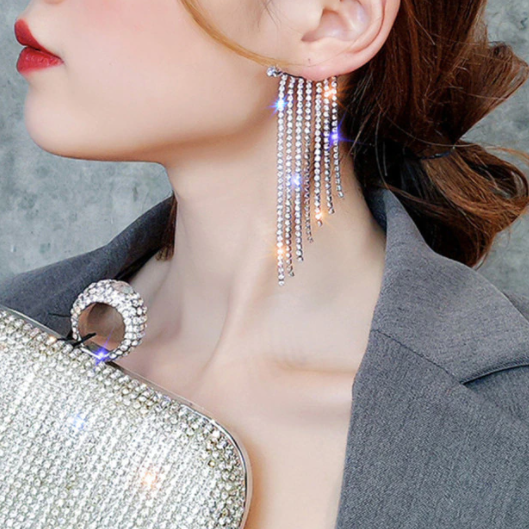 Sparkling Diamond Tassel Earrings(Buy 2 get 1 Free)