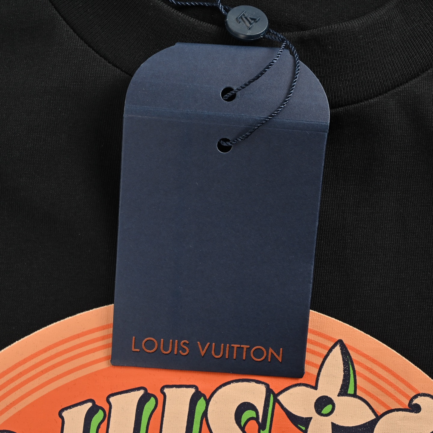 Louis Vuitton 25ss chain lettering logo short sleeve