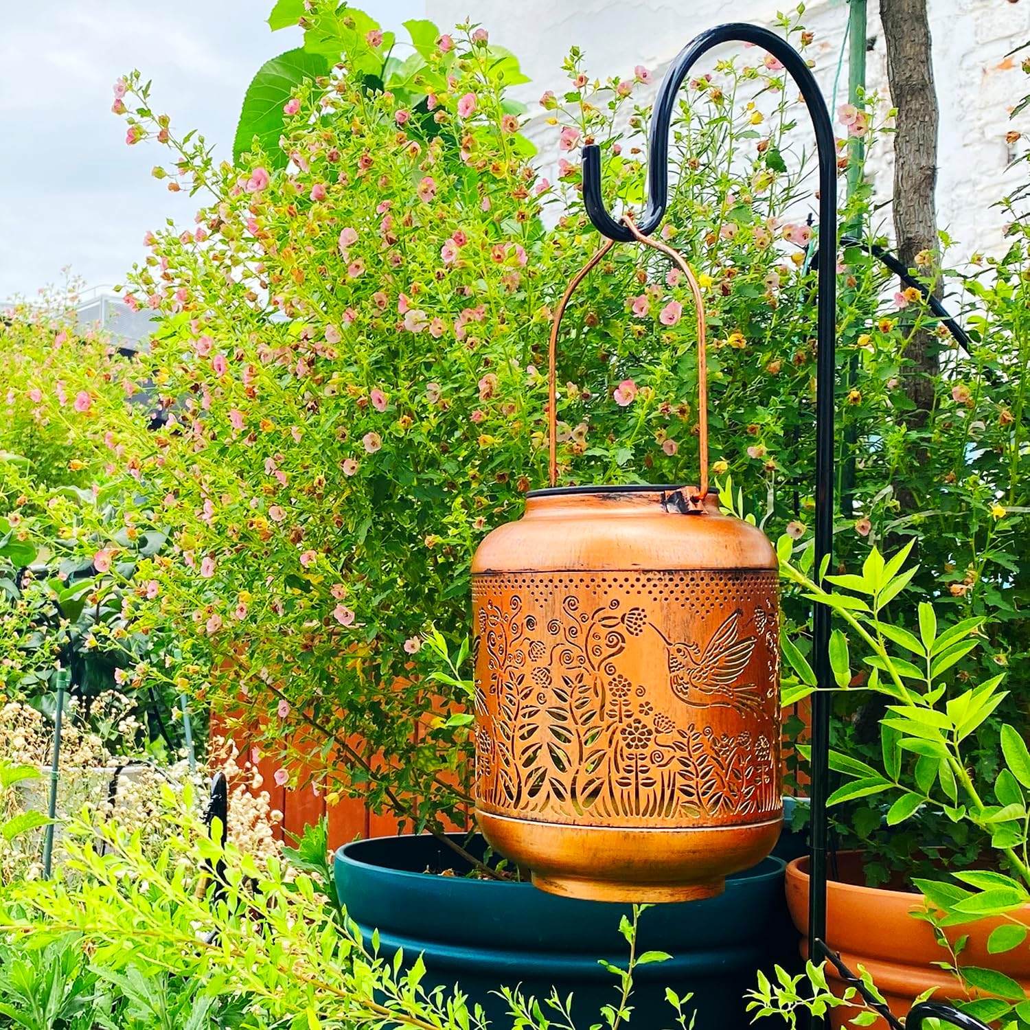 Hummingbird Solar Lanterns Outdoor Waterproof Hanging