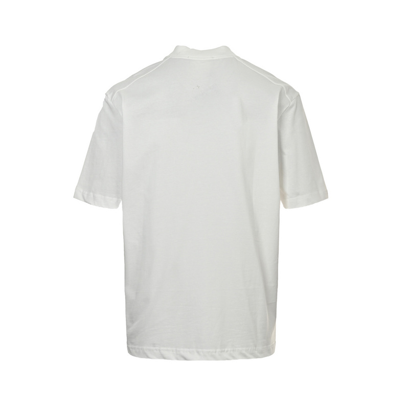 Louis Vuitton 25ss half-zip turquoise rivet short sleeve