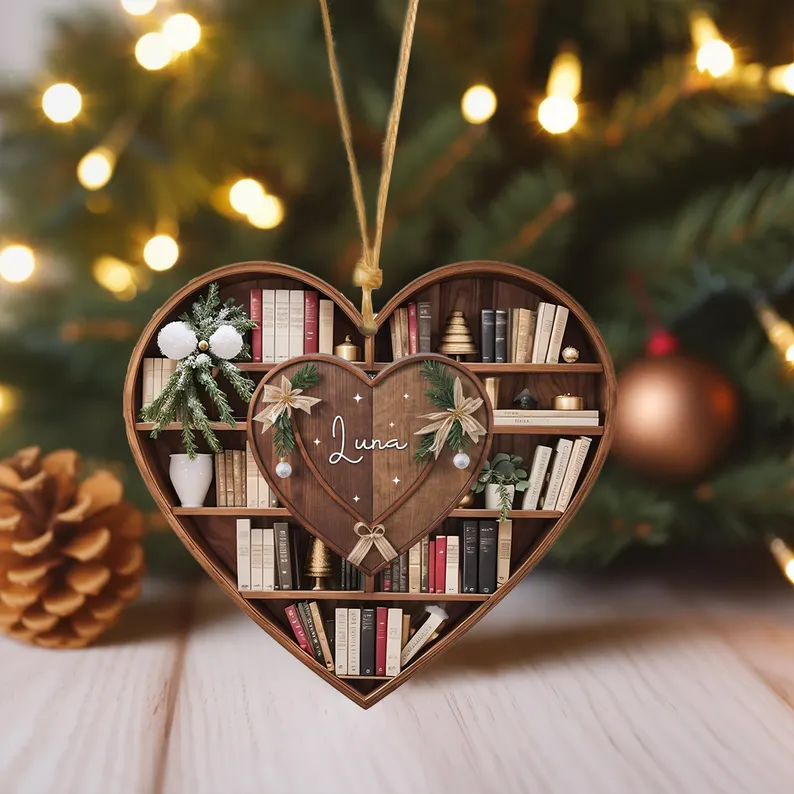 Personalized Christmaas Book Ornament