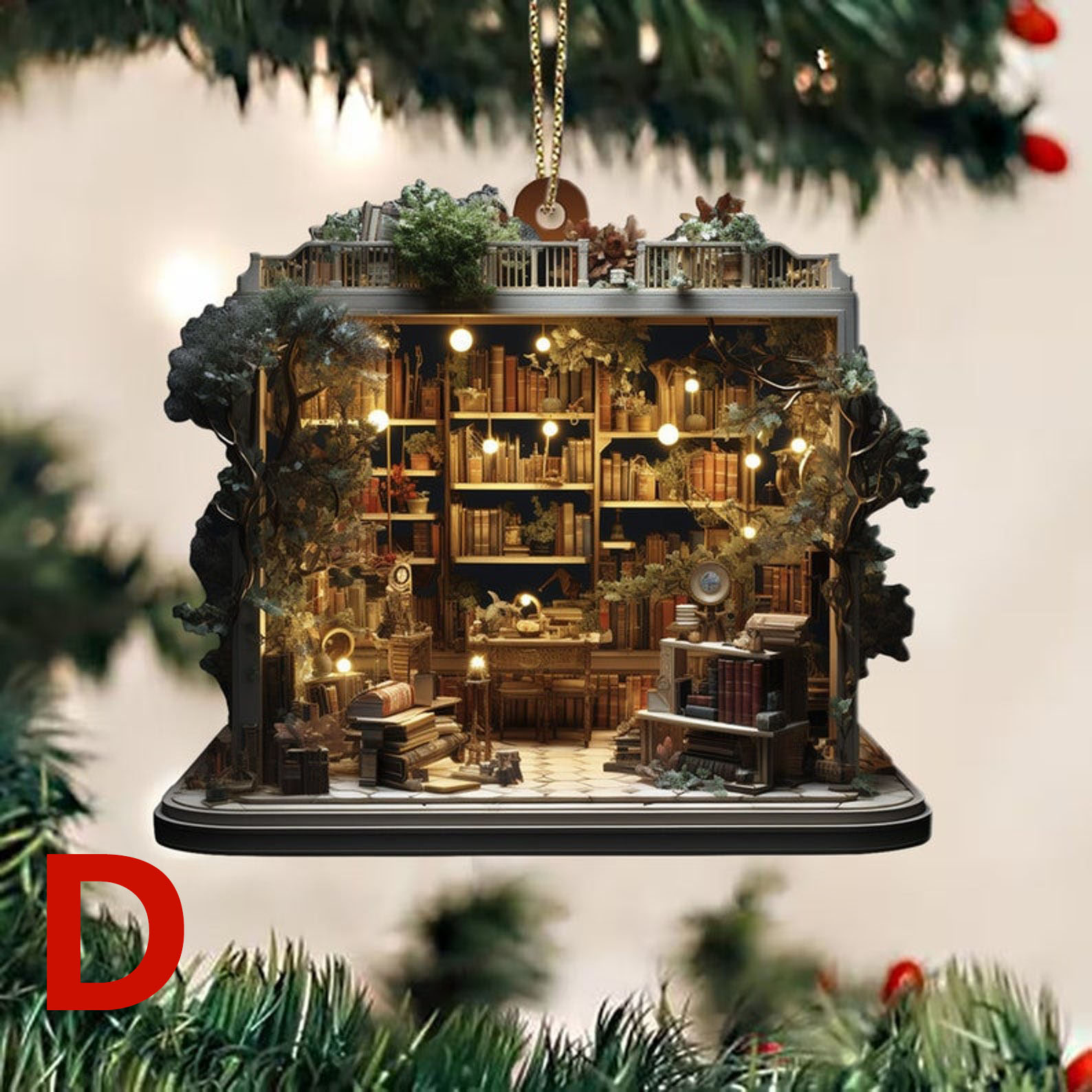 Christmas Bookstore Ornament | BookGift