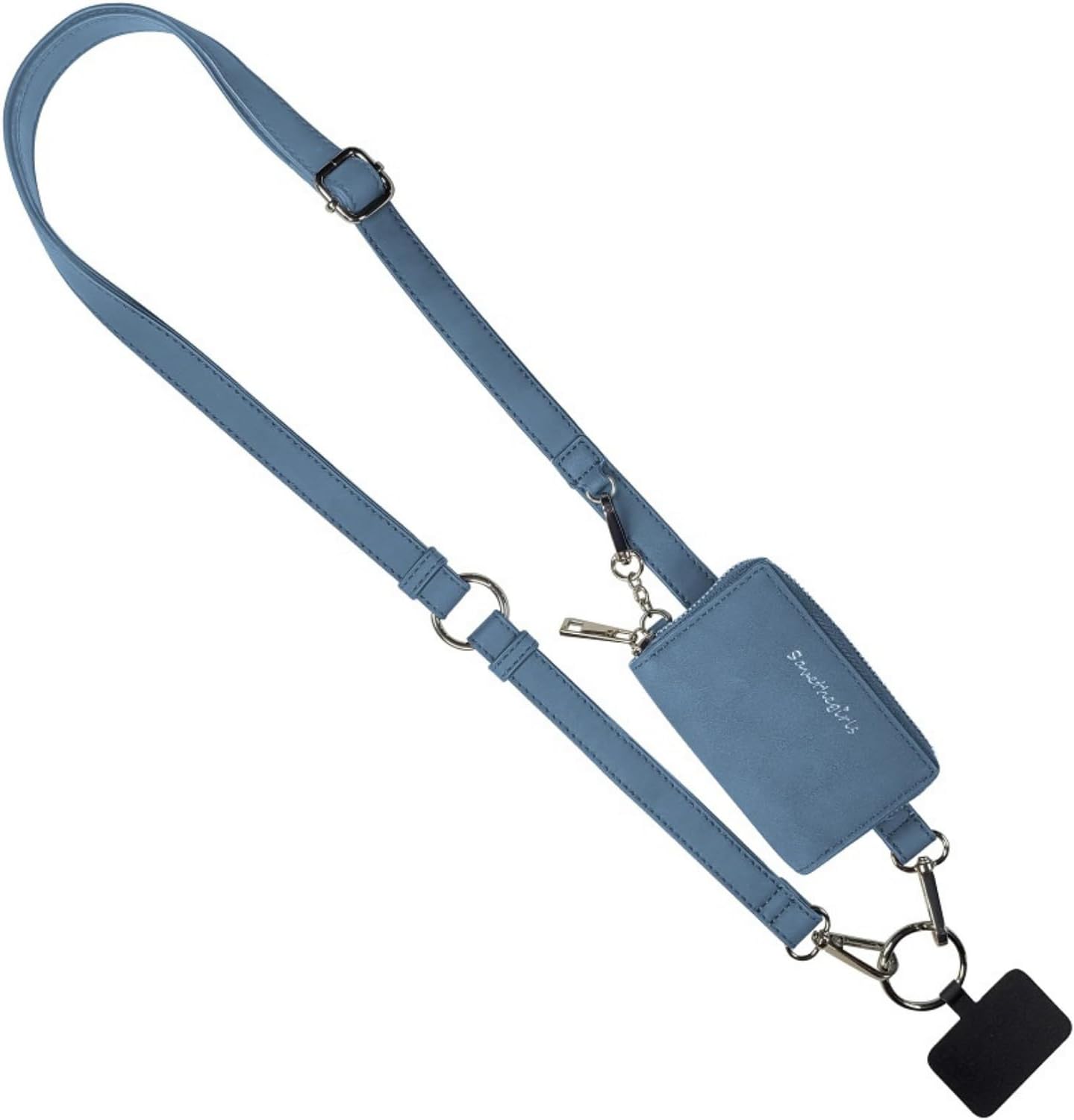 ✨2024 NEW✨Cell Phone Strap with Brushed Vegan Leather Pouch