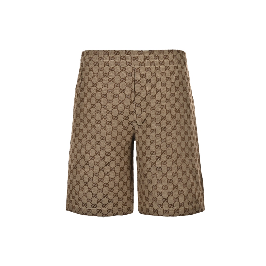 Gucci 24ss Double G printed jacquard canvas shorts