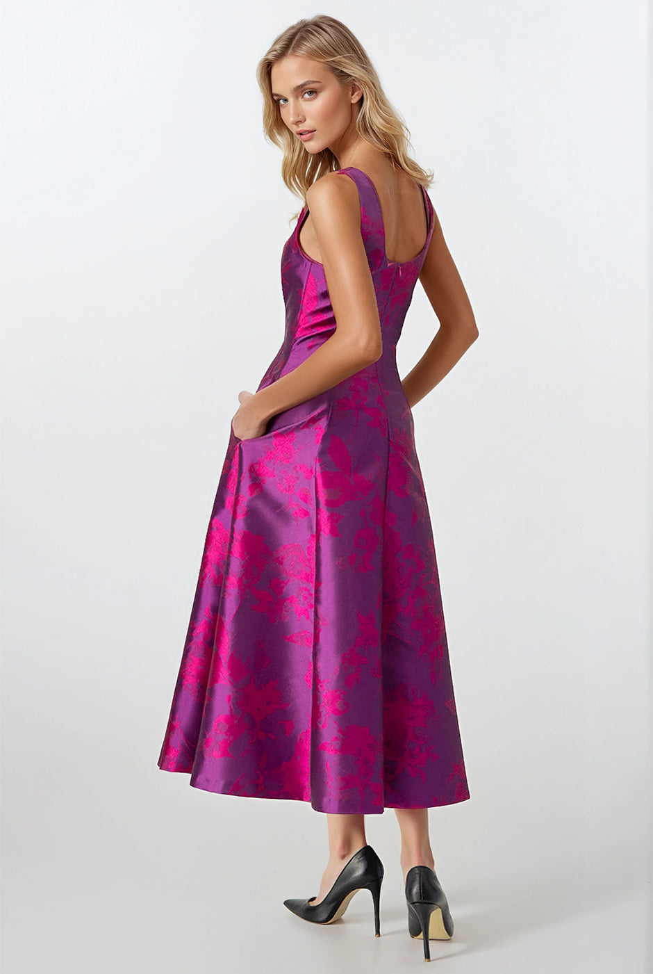 Vestido estampado linea A