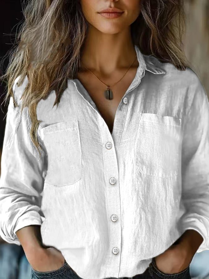 Women's Casual Solid Multicolor Shirts