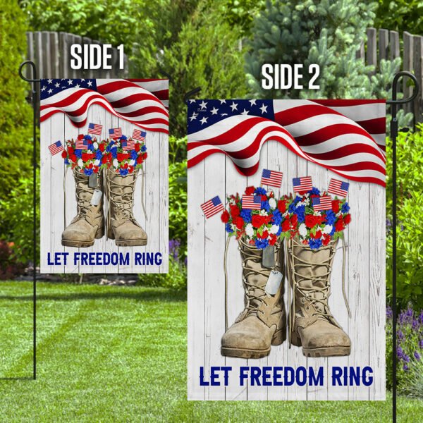 (🔥Last Day Promotion-SAVE 50% OFF)Veteran Boots Flag Thank You Veterans Let Freedom Ring-BUY 2 GET 10% OFF & FREE SHIPPING