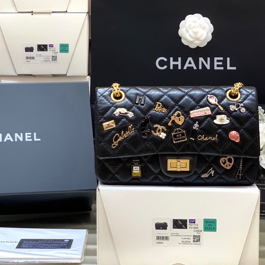 Chanel 2.55 reissue badge commemorative edition handbag