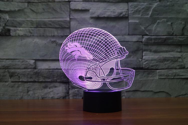 DENVER BRONCOS 3D LED LIGHT LAMP