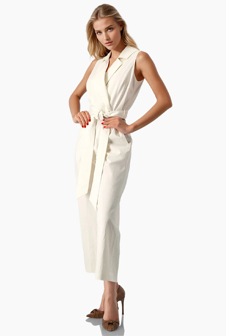 Jumpsuit de escote en V