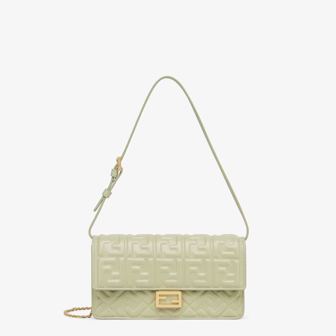 Fendi Chain Wallet Baguette Handbag 8M0498AAJDF1AST