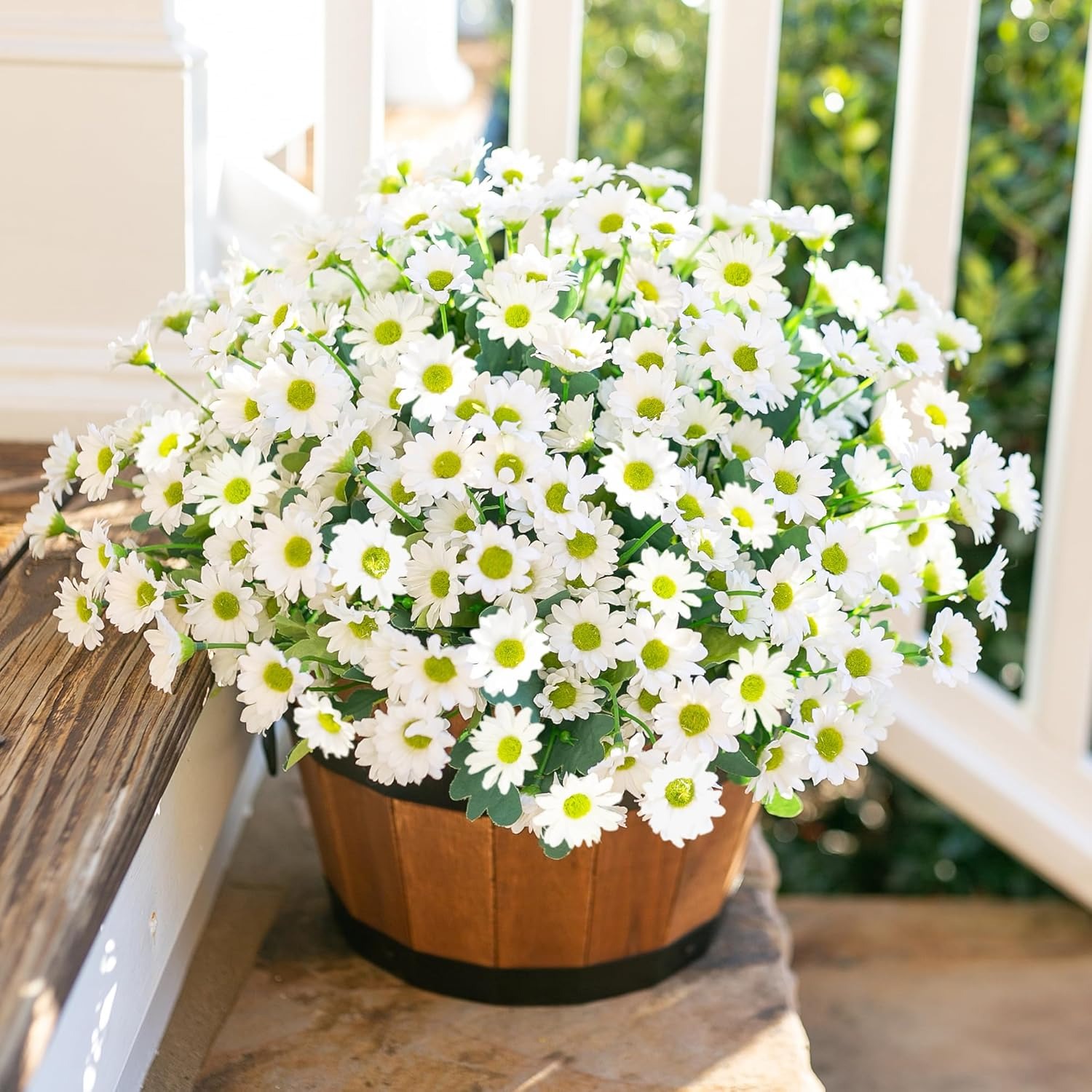 💥ON SALE💥- Artificial Mums Flowers for Outdoors Fall Autumn Decoration - UV resistant, Waterproof, Windproof