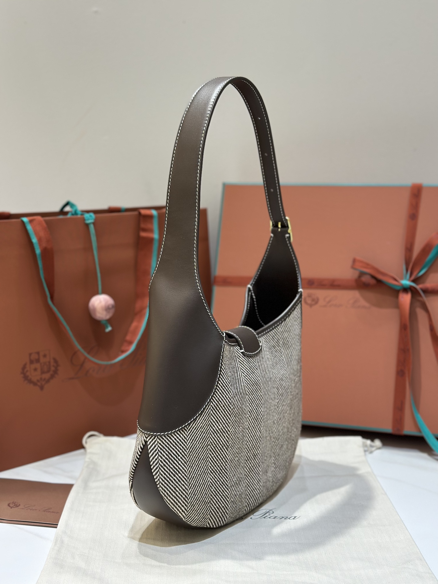 Loro Piana Bobbin Underarm Bag
