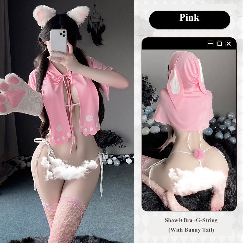 Cosplay Bunny Hollow Lingerie Set