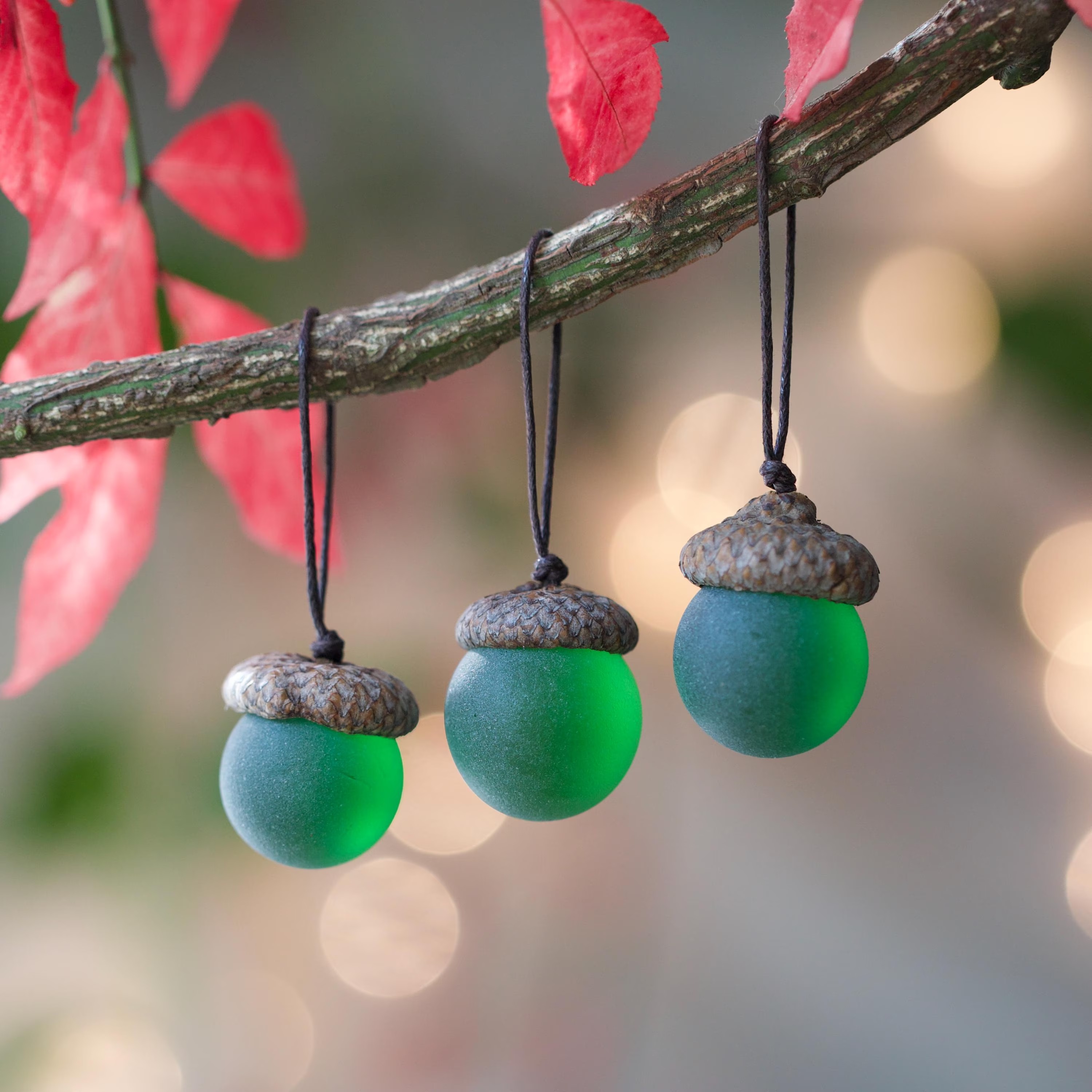 Handmade Sea Glass Acorn Ornaments – A Little Treasure from Nature & the Sea